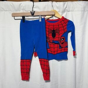Kids Marvel Spiderman Pajamas Sleepwear Set Long Sleeve Pants Size 4T